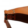 Suspension strap (model 1892-1914) in tan leather with its ring