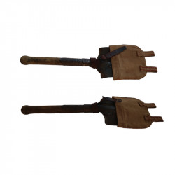 Ersatz shovel-spade holder - Front and back sides