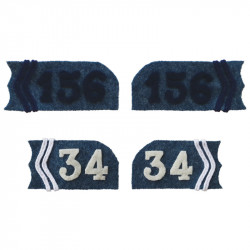 2 collar tabs for jacket model 1915