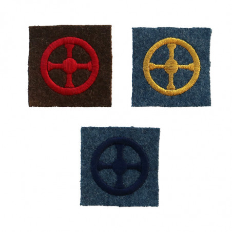 Car driver embroidered specialty badges