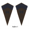 2 aiglon collar tabs for greatcoat 1929-1938
