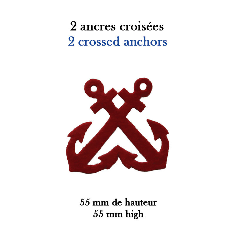 2 crossed anchors
