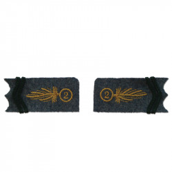 Collar with embroidered specialty insignia
